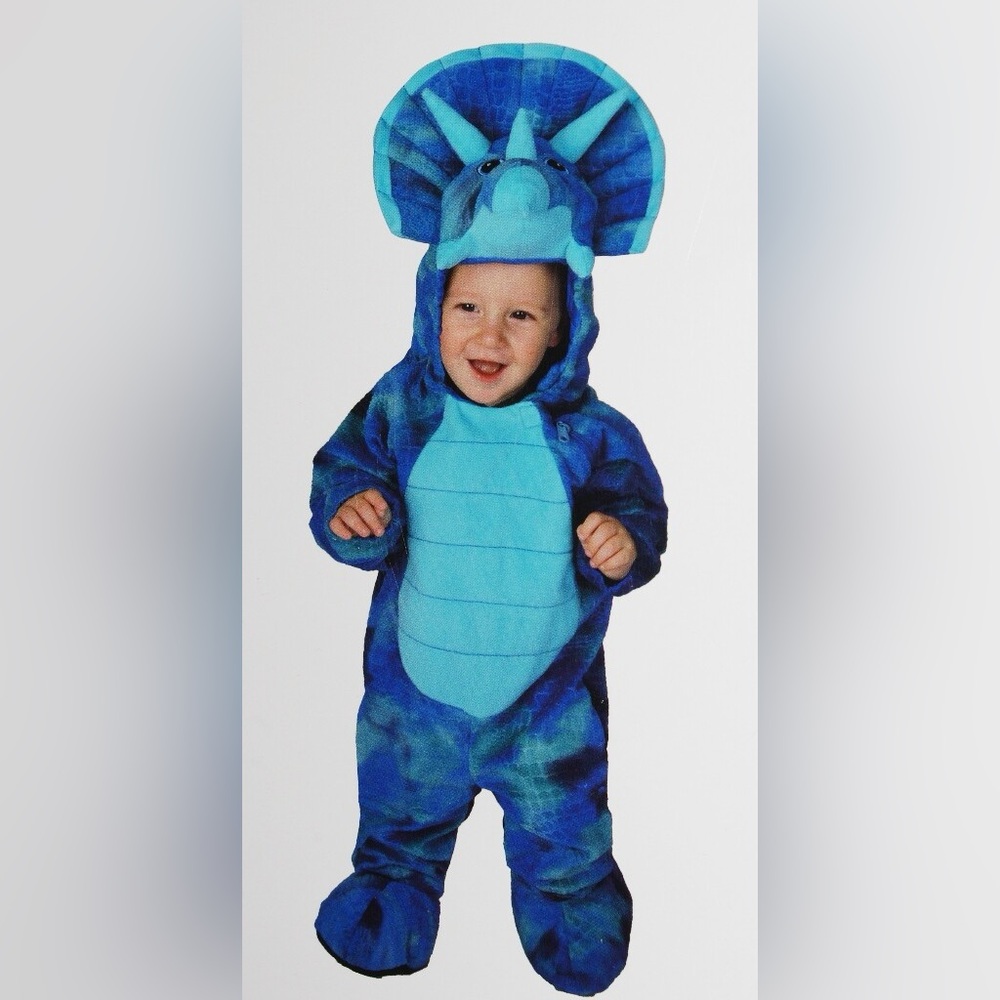 Meijer Triceratops Dinosaur Halloween Dress Up Costume Boys Baby Infant